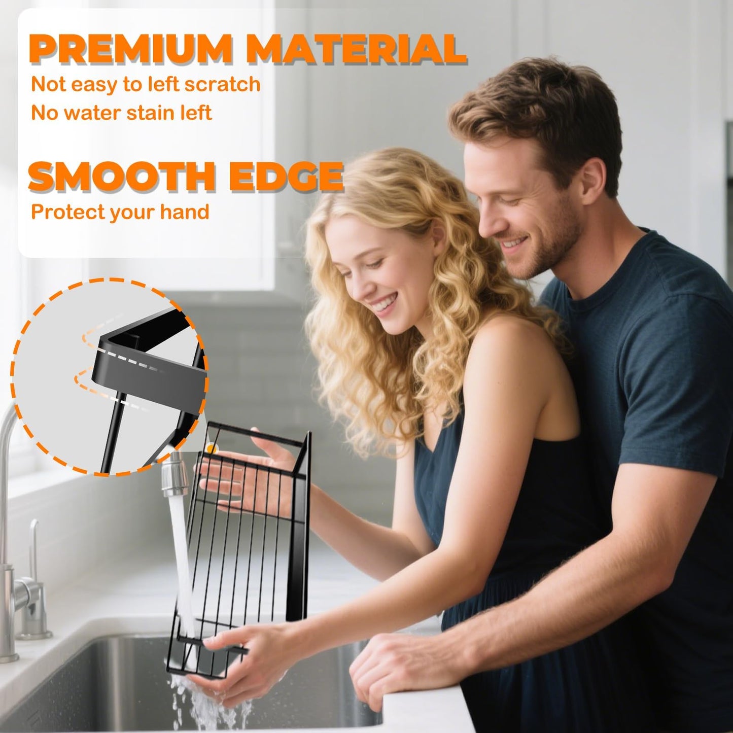 5 Pack Multifunctional Magnetic Shelves for Refrigerator Spice Rack & Washing Machine Organize, Include Paper Towel Holder, Kitchen Utensil Hanger and Hooks, Strong Magnet for Secure Hold (Black)