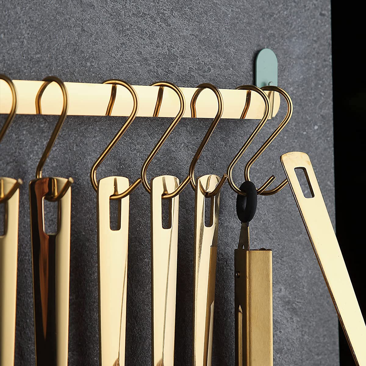 Gold Cooking Utensils Set, Kyraton Stainless Steel 37 Pieces Kitchen Utensils Set with Titanium Gold Plating, Kitchen Gadgets Tool Set with Utensils Racks Heat Resistant Dishwasher Safe