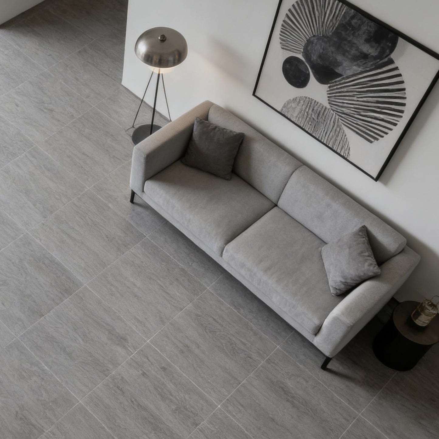AKOLAFE Thicken 36 Sheet Vinyl Flooring 12x12 Peel and Stick Floor Tile Waterproof Clearance Vinyl Floor Tiles Vert Wood Grey Self Adhesive Floor Tiles Sticky Laminate Flooring for Kitchen Basement RV