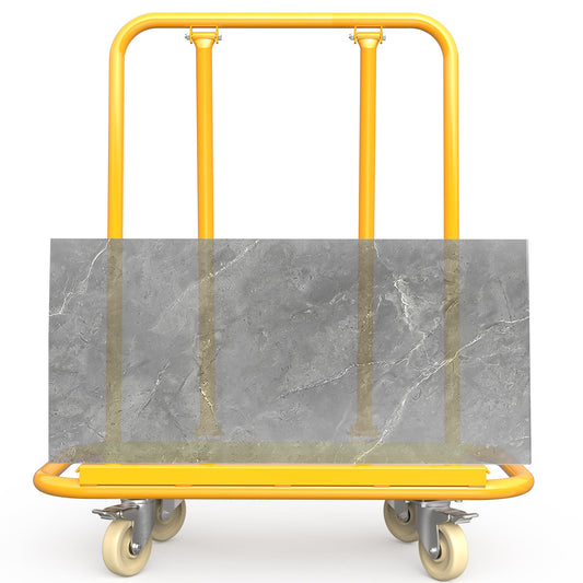AUTOSAVER88 3000lbs Heavy Duty Drywall Cart, Drywall Sheet Cart, Heavy Duty Panel Dolly with 360° Swivel Wheels for Wall Panel, Sheetrock, Wood Panel, Ideal for Garage, Warehouse(45.3"L×22.4"W×46"H)