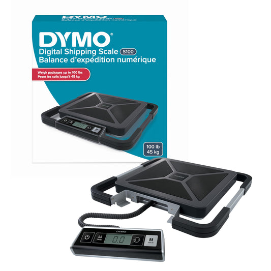 DYMO S100 Digital USB Shipping Scale, 100-Pound Capacity, Heavy Duty - for Weighing Large Mail, Packages