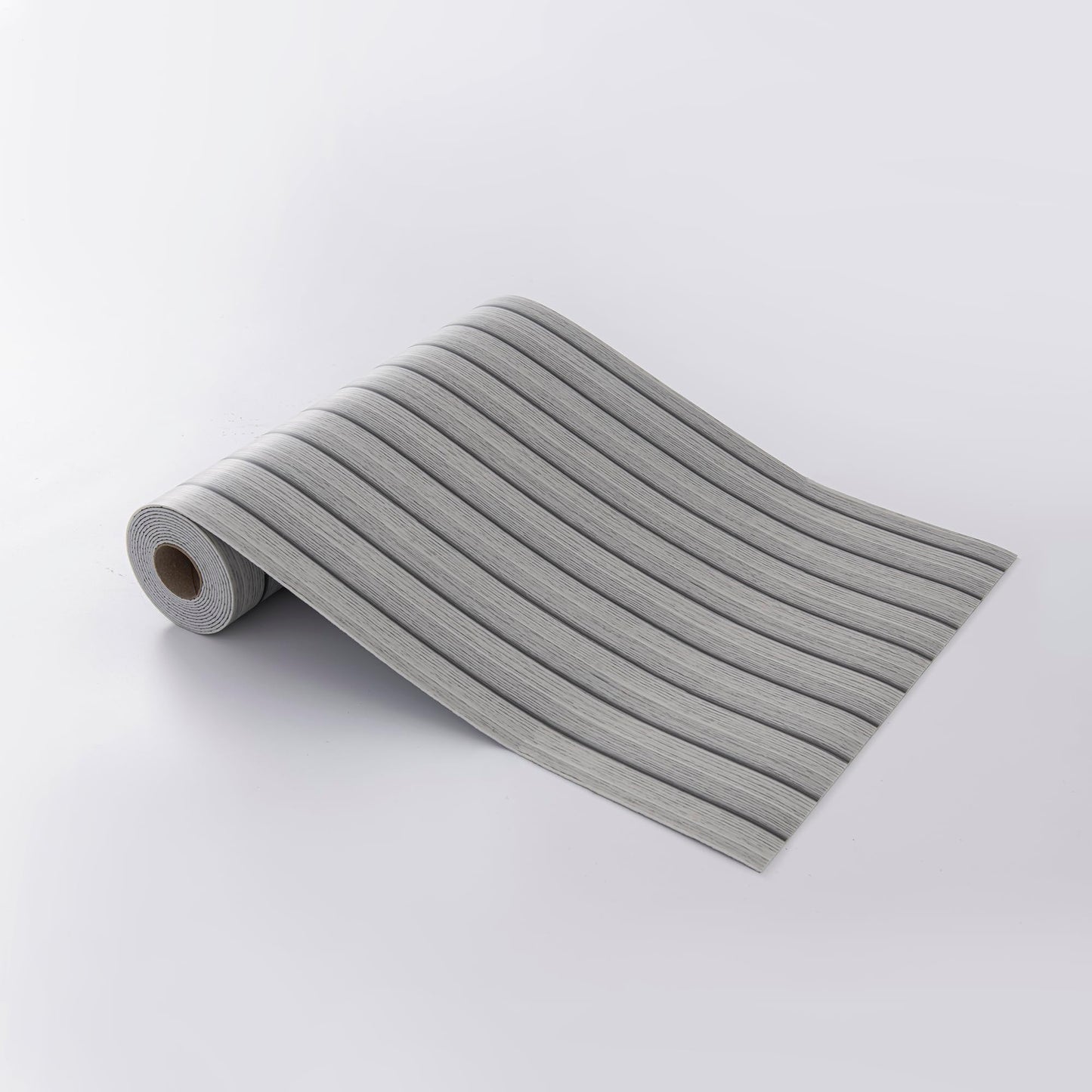 LVSHI Peel and Stick PVC Slat Wall Panels, Wood Grain Self-Adhesive Soundproof Moisture-Resistant Paneling, 3D Faux Wood Panels for Bedroom Bathroom Walls & Ceilings 118"x15.75"(Gray,13Sq.ft)