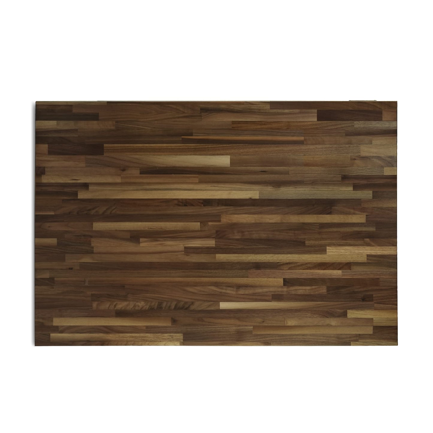 CONSDAN Butcher Block Counter Top, Walnut Solid Hardwood Countertop, Wood Slabs for Kitchen, Reversible, Both Side Polished, Prefinished with Food-safe Oil, 1.5" Thickness, 30"x25"