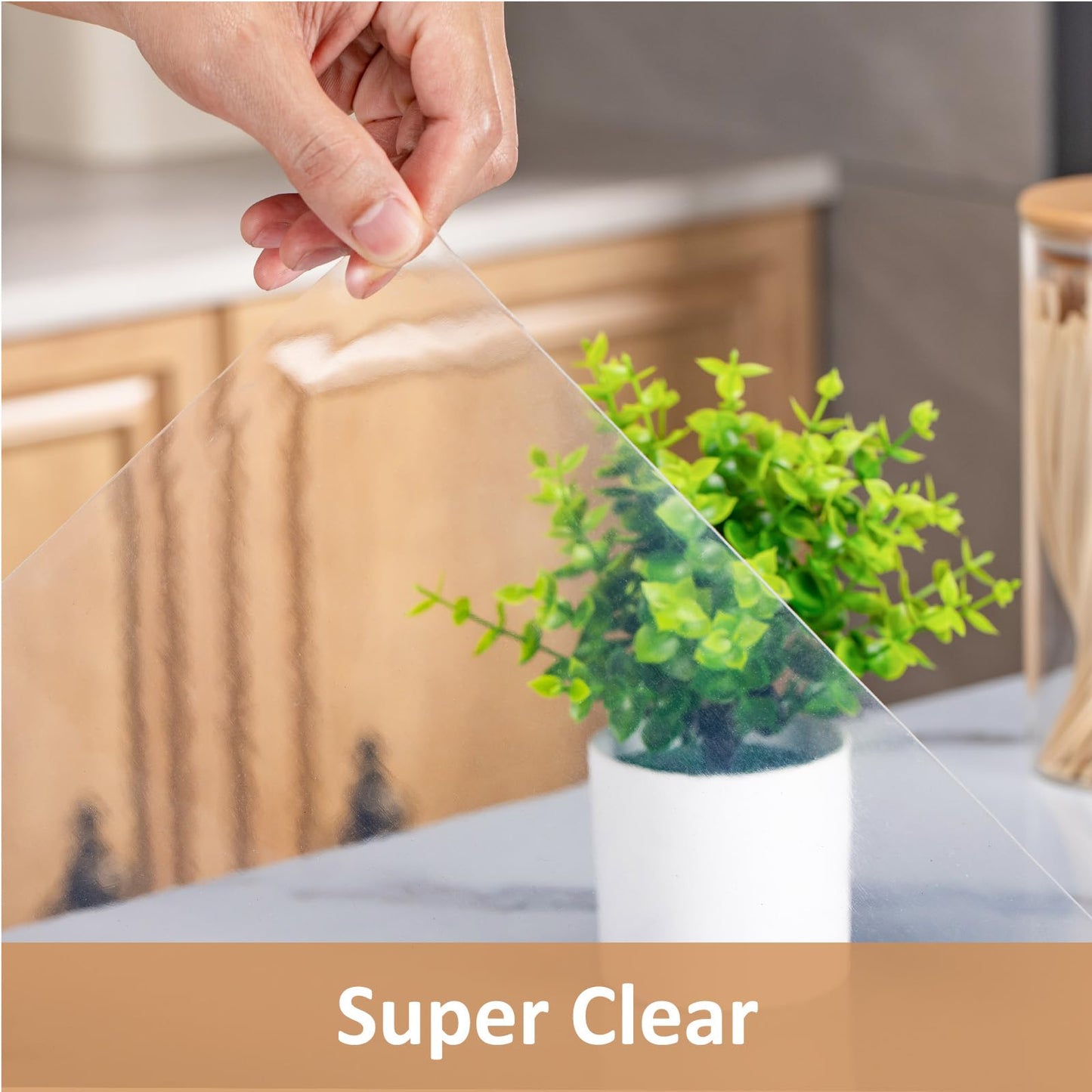 Clear Silicone Countertop Protector Mat, Non Slip & Heat Resistant Mats for Kitchen Countertop,Silicone Table Desk Protector Mat (23.6" *15.7")