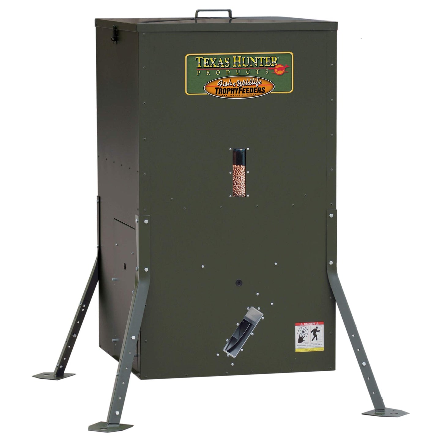 Texas Hunter Directional Fish Feeder w/Adjustable Legs - 175 lb. Fish Feed Capacity - Model DF300AL
