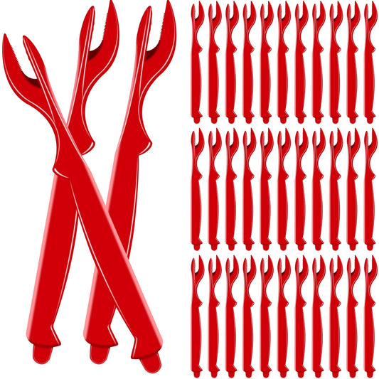 36Pcs Crab Legs Crackers, Crab Tools Set Crackers Picks Tools for Lobster, Crawfish, Prawns, Shrimp, Easy Opener Shellfish Picks Knife, Seafood Tool