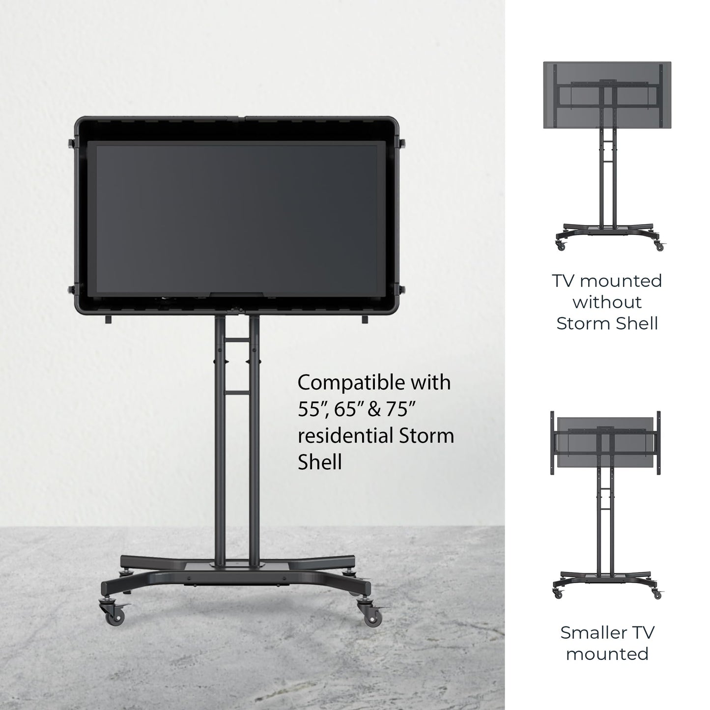 Storm Shell Ourdoor Rolling Cart for Storm Shell TV Enclosures