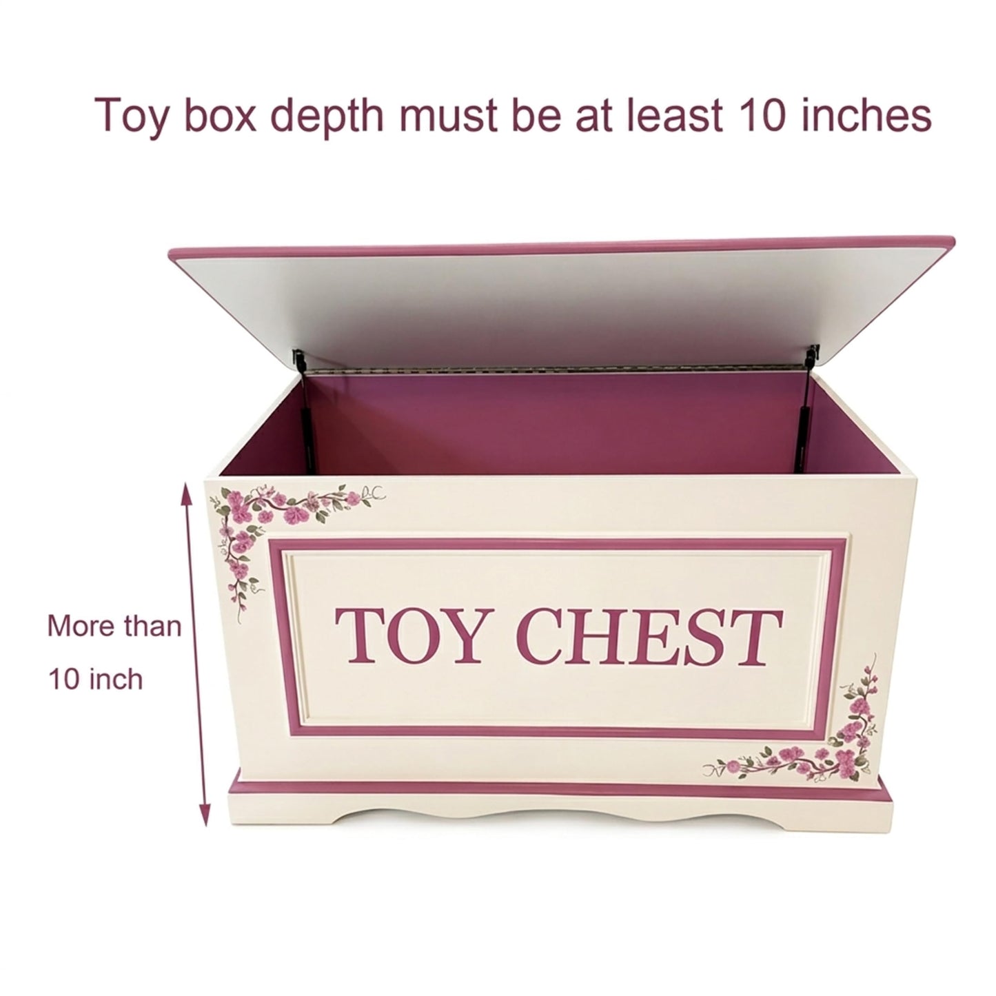 Apexstone Soft Close Hinges for Toy Box, Slow Closing Safety Hinges for Toy Chest, Storage Bench, Wooden Chest & Toy Box, Prevent Finger Pinch, Set of 2