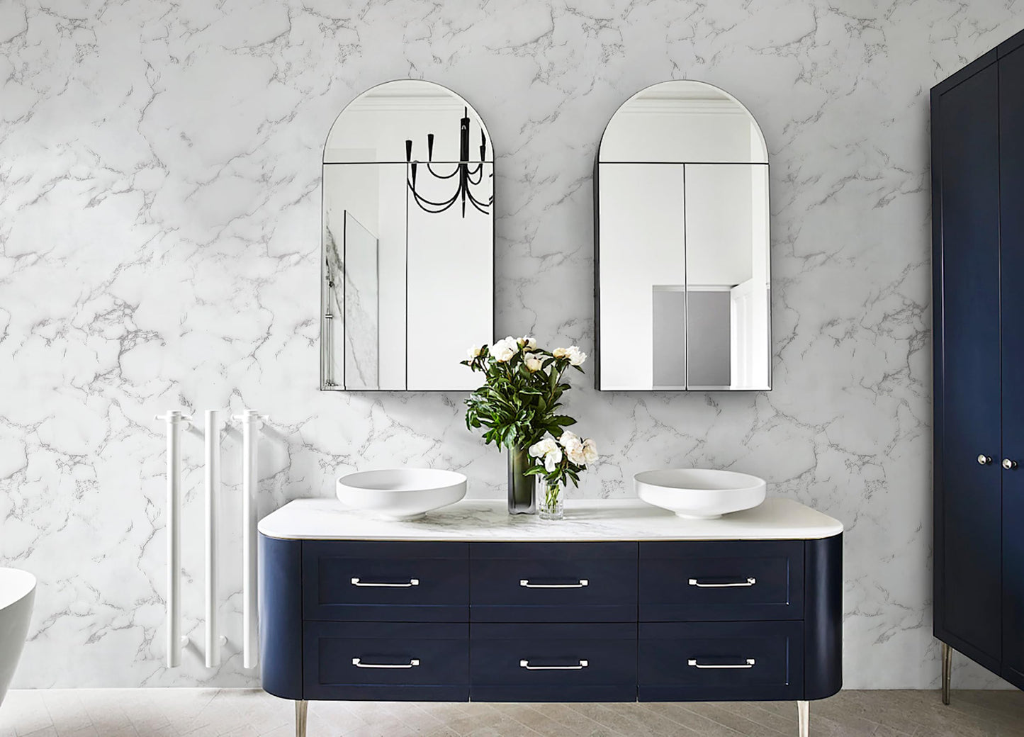 CiCiwind Marble Contact Paper for Countertops Glossy Granite Wall Paper Peel and Stick Waterproof Removable Self Adhesive Kitchen Wallpaper Decoral Kitchen Backsplash Cabinets Washroom 15.7" X393.7