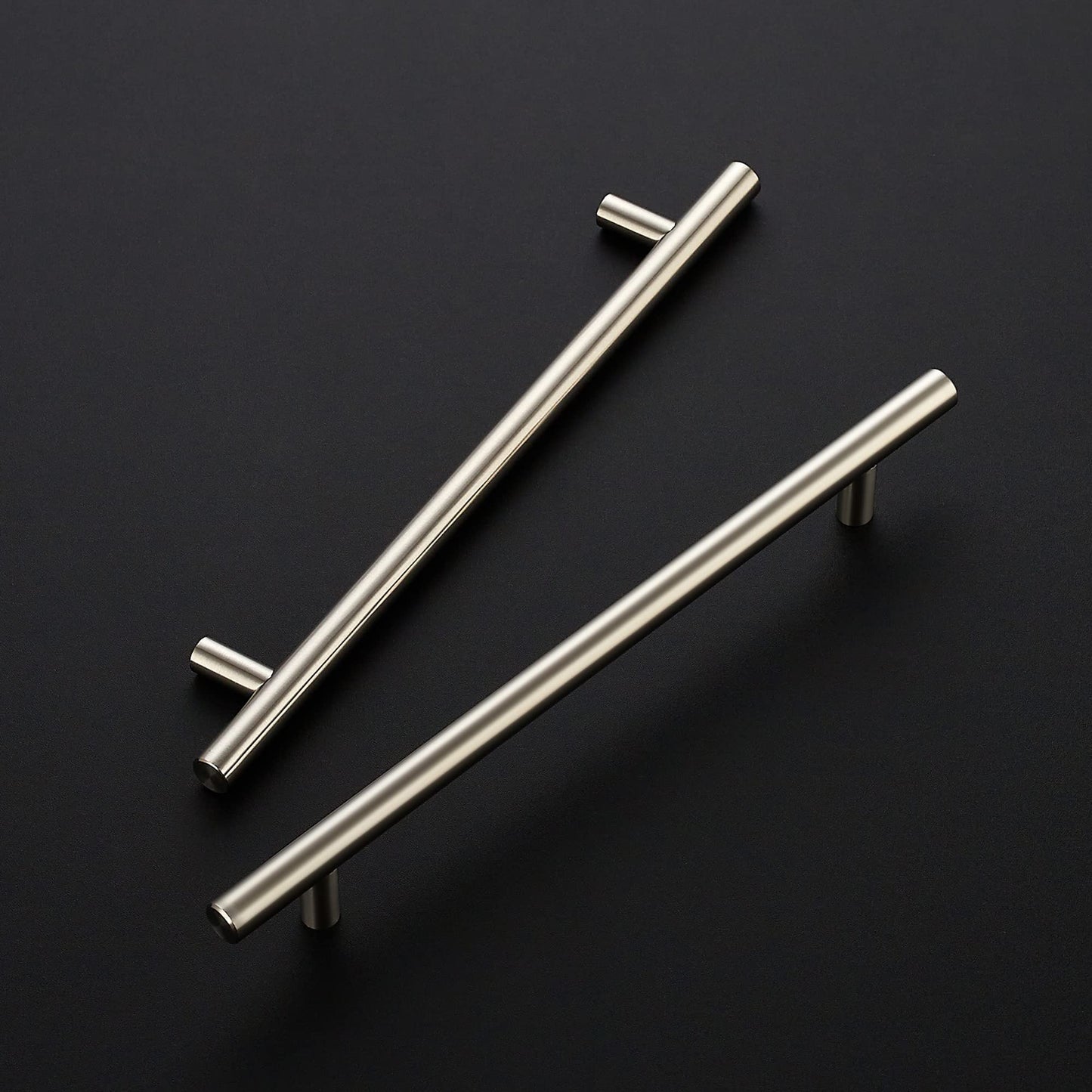 Ravinte 10 Pack 10 Inch Cabinet Handles Brushed Nickel Stainless Steel Cabinet Handles Kitchen Cupboard Pulls 7-1/2" Hole Center