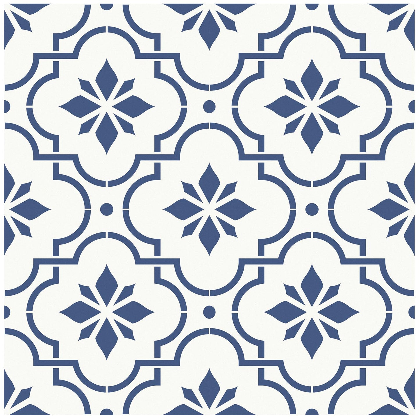 MORCART Peel and Stick Floor Tile, 20-Pack 7.87" x 7.87" Matte Vinyl Floor, Self Adhesive Waterproof Flooring DIY for Renter, Removable Tile Sticker for Bathroom, Kitchen, Bedroom, Wall (Blue Flower)