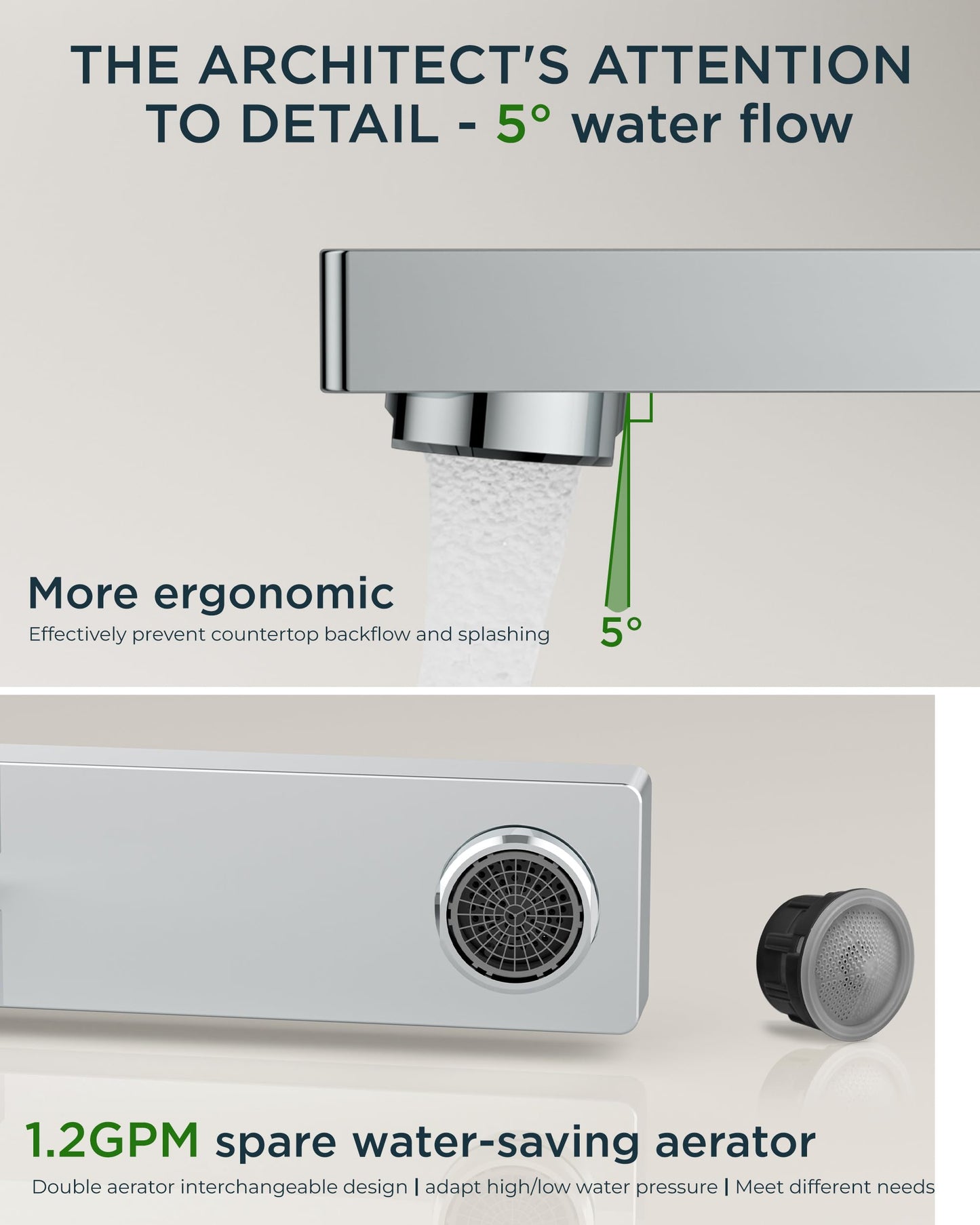 FORIOUS Chrome Bathroom Faucet 3 Hole, 2 Handle Polished Chrome 8 in Widespread Lavatory Faucet for Bathroom Sink with Pop up Drain, CUPC Supply Hose and Spare Water Saving Aerator