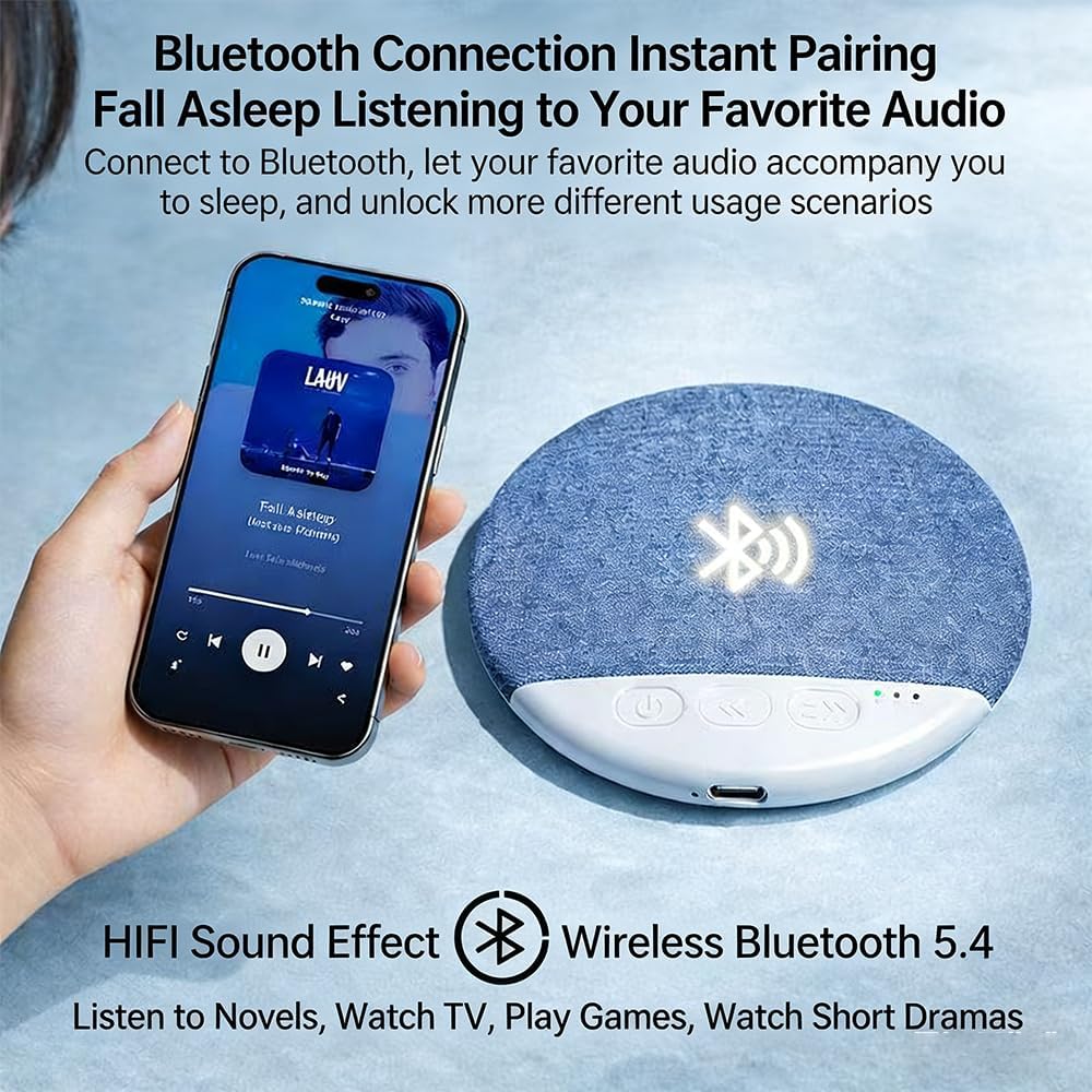 Generic (2Pcs Sleep Pillow Speaker, Sleep Speaker Under Bluetooth Under Pillow Speaker for Sleeping Mini Sleep Aid
