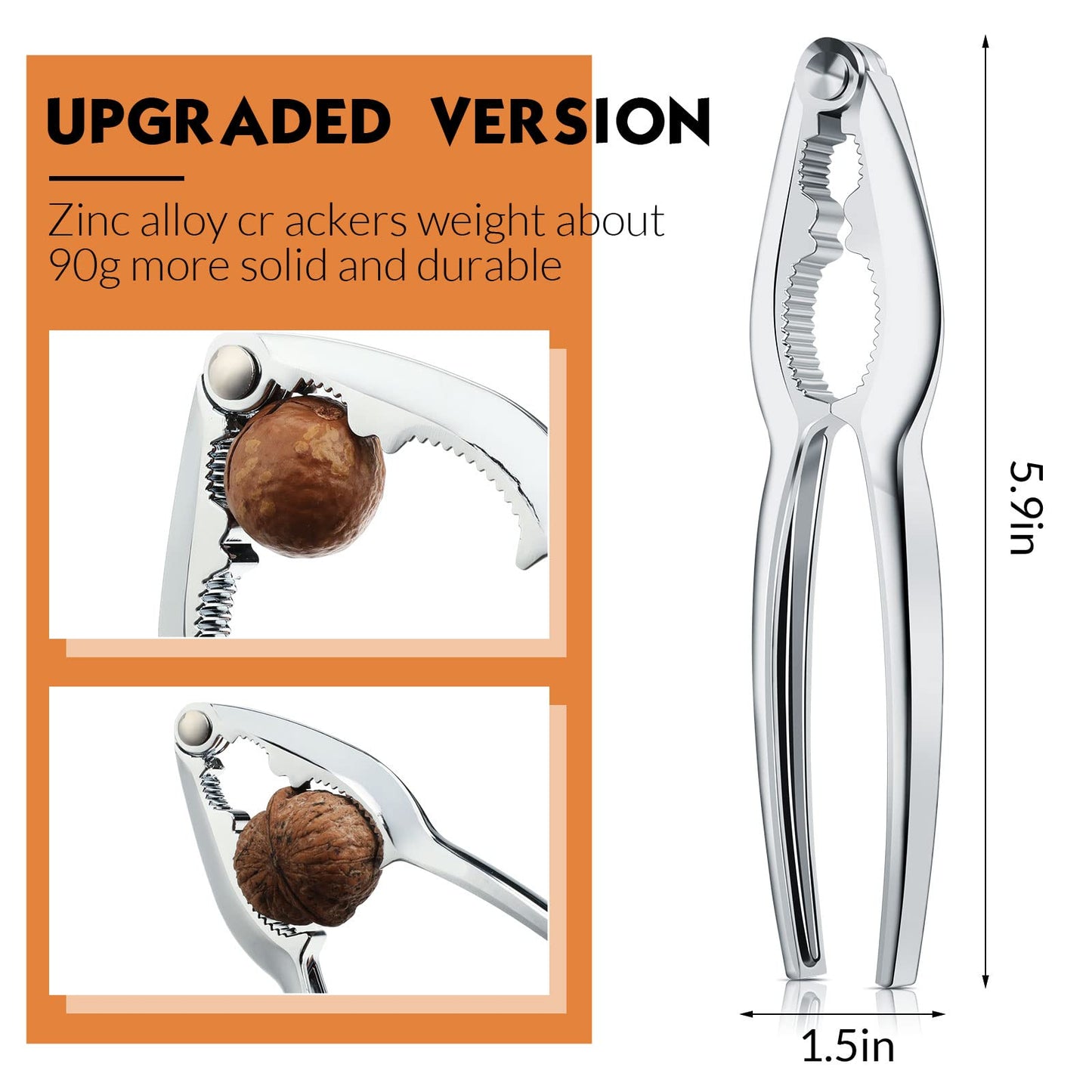 Zhehao 80 Pack Nut Crackers Tool Bulk Crab Crackers and Tools Heavy Duty Crab Leg Claw Crackers Opener Tool for Nuts Shellfish Seafood Home Restaurant Kitchen Crumbled Tools