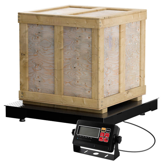 Industrial Floor Scale 36x36 Inch - 5000lb x 1lb, Heavy Duty Platform Weighing Scale with Digital Display