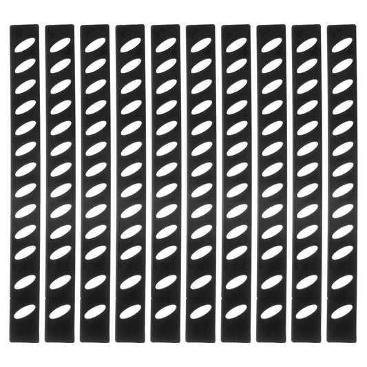 uxcell 50Pcs Blade Edge Guards Knife Protector, 215x20x4mm Plastic Blade Edge Cover Sleeves Universal Knife Covers Knife Sheath for Kitchen, Black