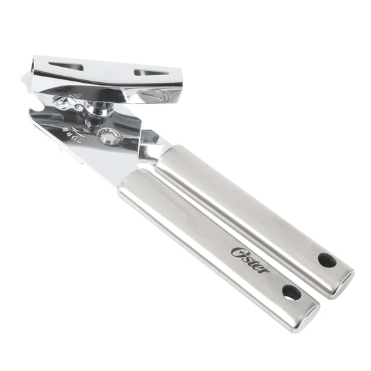 Oster Baldwyn Multifunction Can Opener and Bottle Opener with Stainless Steel Handle – Durable Kitchen Tool for Easy Opening