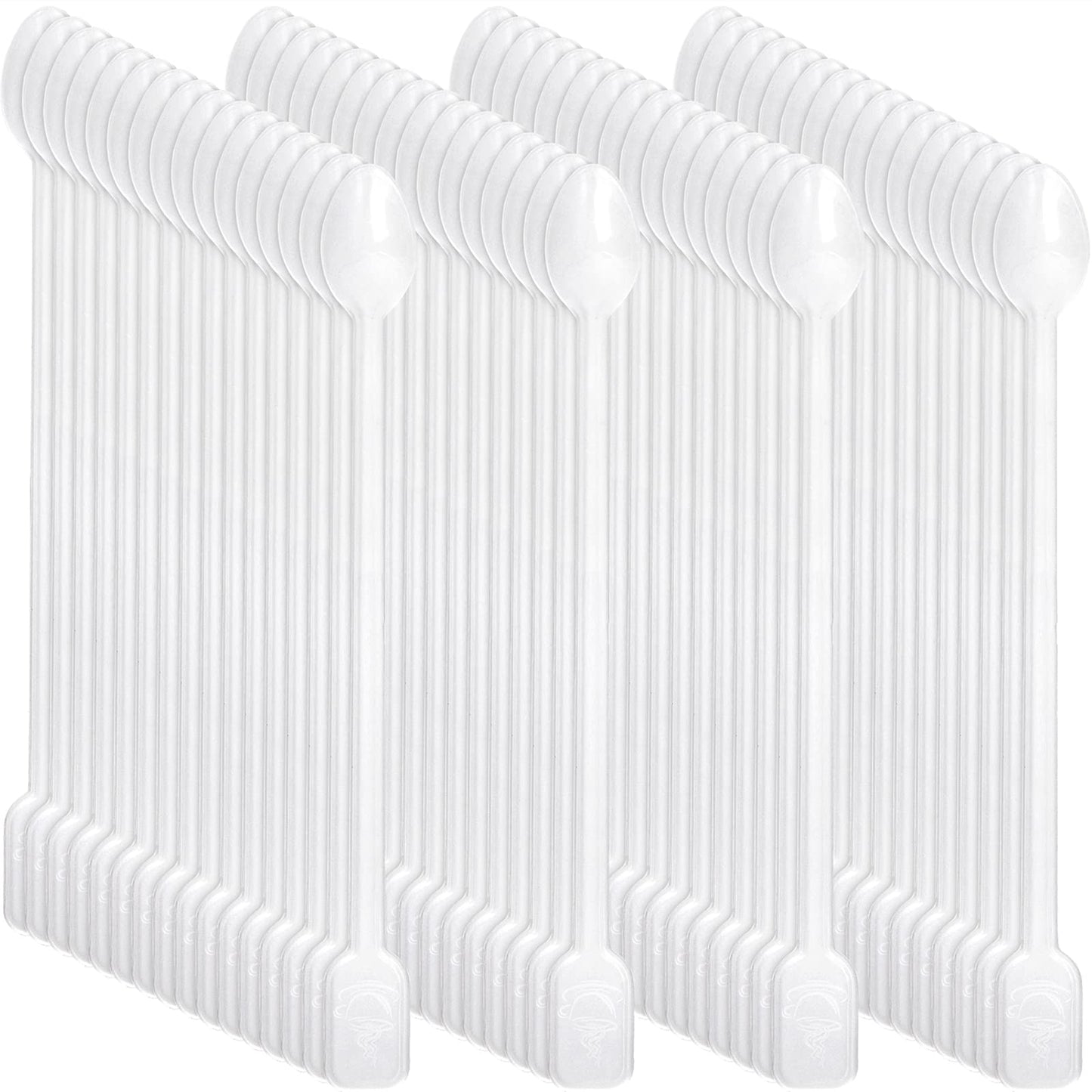 DEAYOU 1000 PCS Plastic Coffee Stirrer, 5'' Disposable Stir Sticks for Drinks Cocktails, Mini Coffee Stirring Spoon Rod for Blender, Bar, Sugar, Espresso, Tea, Swizzle, Sip, Soup, Floats, Food Grade