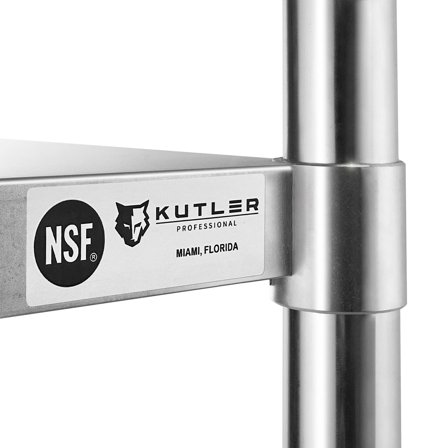 KUTLER Stainless Steel Table 24 x 36 Inches with Caster Wheels, NSF Heavy Duty Commercial Prep and Work Table with Undershelf for Restaurant, Hotel, Home