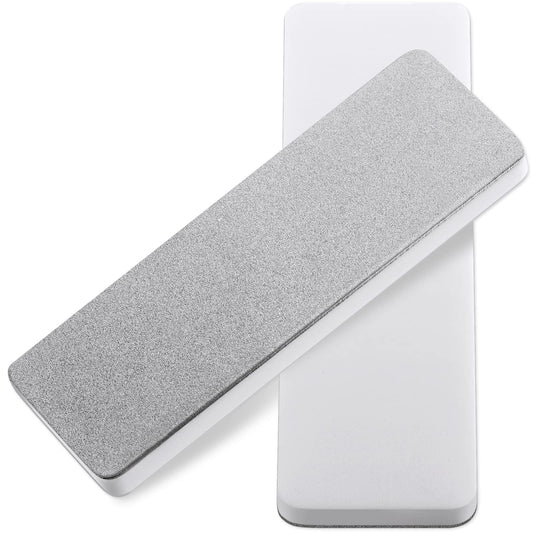 Patelai 2 Pcs Mini Pocket Knife Sharpener Stone Double Sided Portable Sharpening Stone Whetstone Diamond Ceramic Sharpen Tools 400/1000 Grit for Knives Scissors Kitchen Outdoor Survival Gear