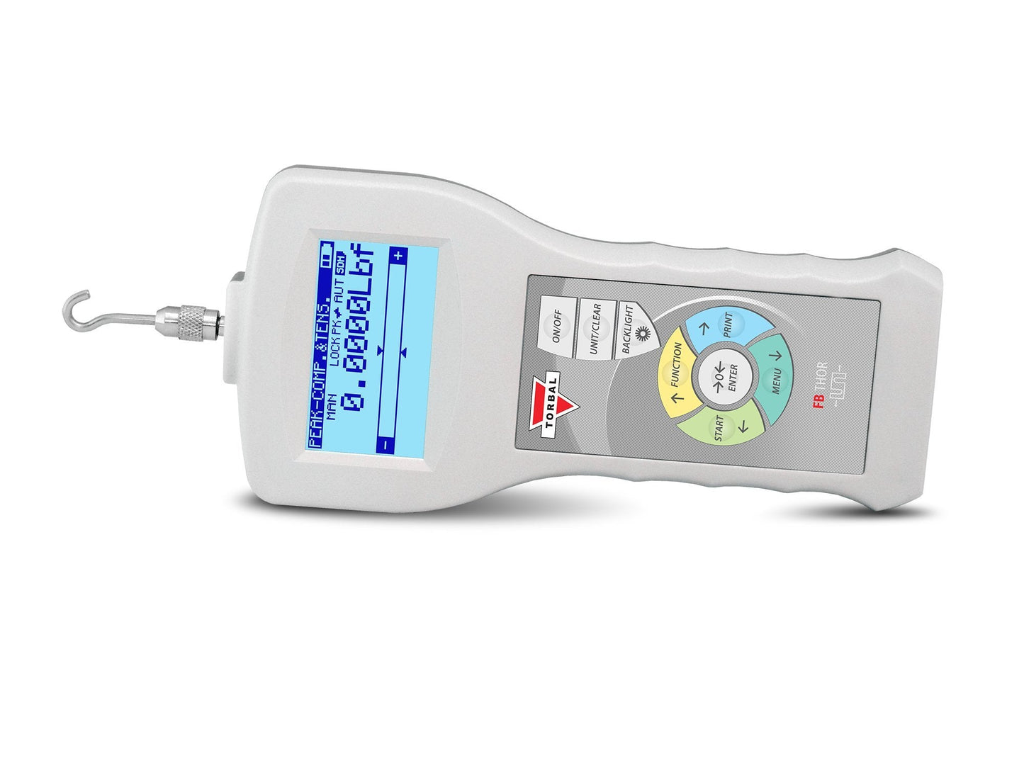 TORBAL FB5 Digital Force Gauge, 1lbf x 0.0002lbf, Tension and Compression, Built-in microSD, USB, RS232, Peak and Multi Peak Detection