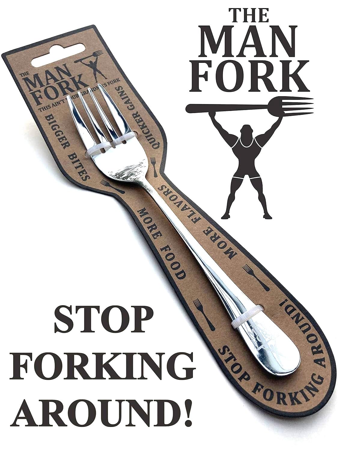 The Man Fork - Holds 40% MORE FOOD So You Can Crush BIGGER BITES With MORE FLAVORS!!! As Seen On TV
