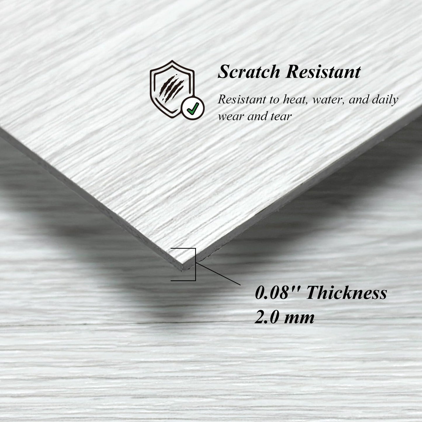Mysflosy Self-Adhesive Vinyl Flooring Plank, 36 Pack - 6 x 36 inch, Natural Wood Grain Peel and Stick Flooring Waterproof for DIY Installation, Cover 54 Sq. Ft