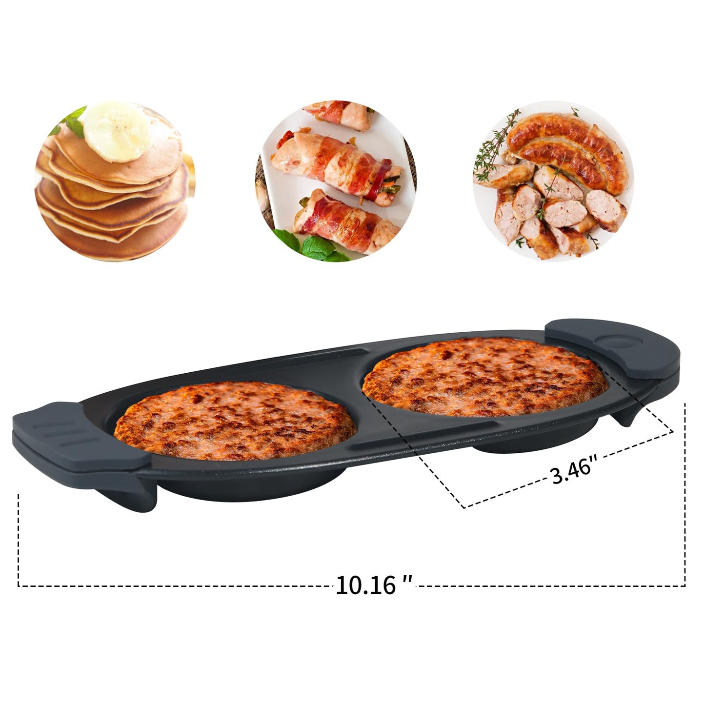 MKYSAIL Quick-Heat Microwave Egg Cooker|Poacher|fryer,Multi-Use microwave egg maker for Breakfast Sandwiches,Dishwasher-Safe,Save Time,Portable for Home,Travel,Gifts(Orange)