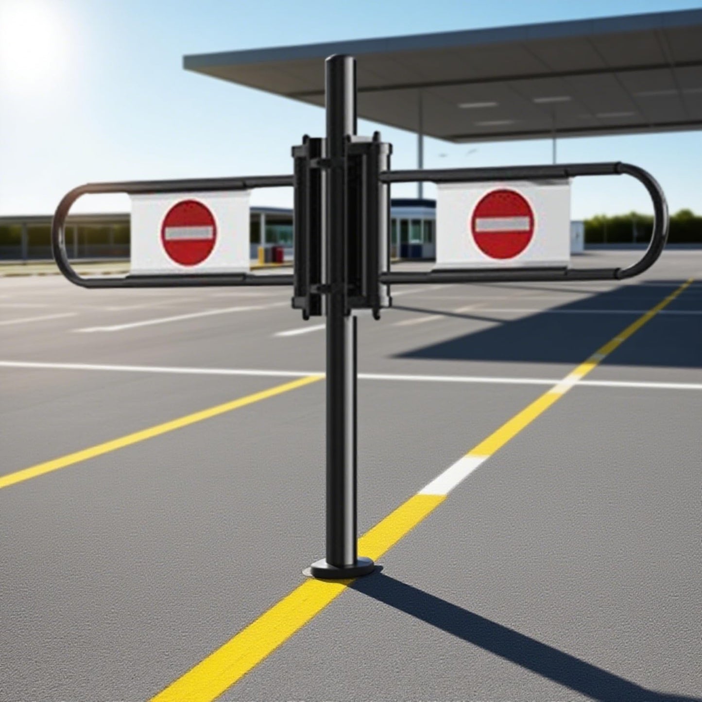 JIIPOREGJ Stainless Steel Supermarket Cashier Counter Safety Gatespring-Loaded Automatic Swing Door for Librarysmall 1-Way Pedestrian Access.Black-300X100Cmx6.3Cm