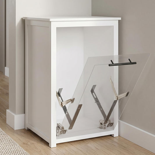 BELVOIR HOME Tilt-Out Trash Can Cabinet or Tilt-Out Laundry Hamper Cabinet Conversion Kit – Hidden Storage for Kitchen Garbage Up to 50 Pound Bin, Easy DIY Install, Universal Width Fit