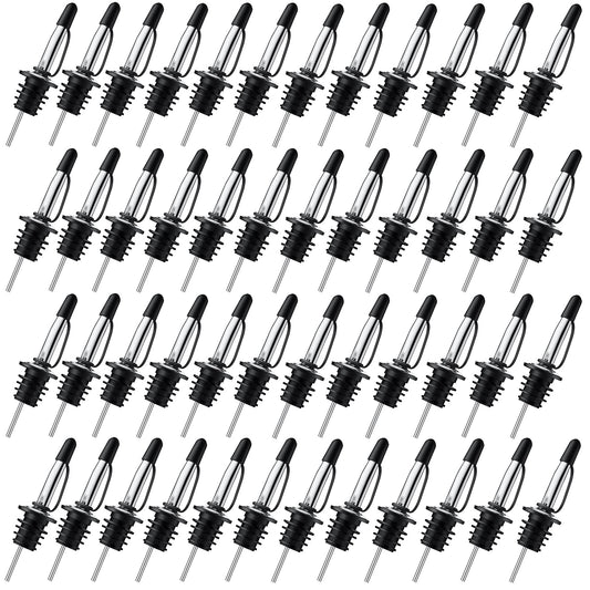 48 Pack Liquor Pour Spouts - Dishwasher Safe Hygienic Alcohol Speed Spouts, Suitable for 3/4" Bottle Mouth, Olive Oil, Juice, Syrup