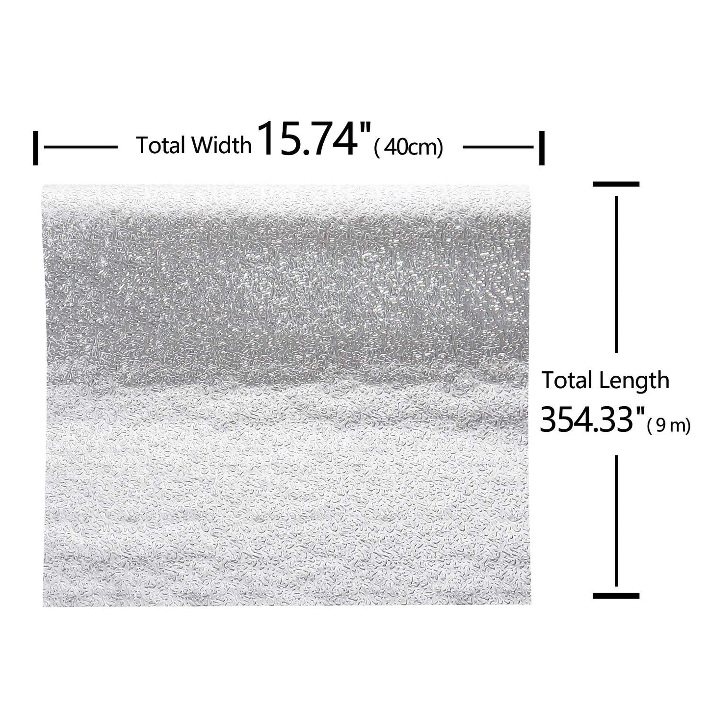 VEELIKE 15.74x354.33inches Kitchen Backsplash Wallpaper Peel and Stick Aluminum Foil Contact Paper Self Adhesive Oil-Proof Heat Resistant Wall Sticker for Countertop Drawer Liner Shelf Liner
