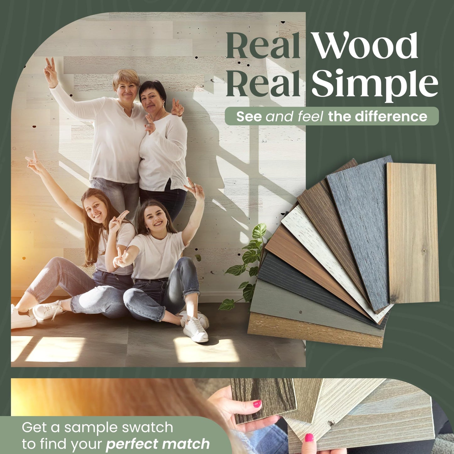 TIMBERCHiC 100% Reclaimed Wood Wall Planks - Made in USA - Peel-and-Stick Panels for Interior Decor - DIY Accent Wall Panels, Coastal White (4" x 10 Sq Ft)