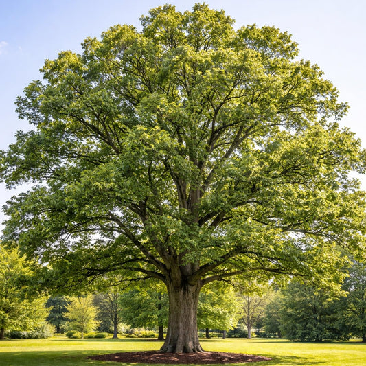 3 Bur Oak Tree Live Plants (Quercus macrocarpa) – Hardy Native Shade Tree – Fast Growing Long-Lived Oak – Large Landscape & Wildlife Tree – Rooted Starter Sapling