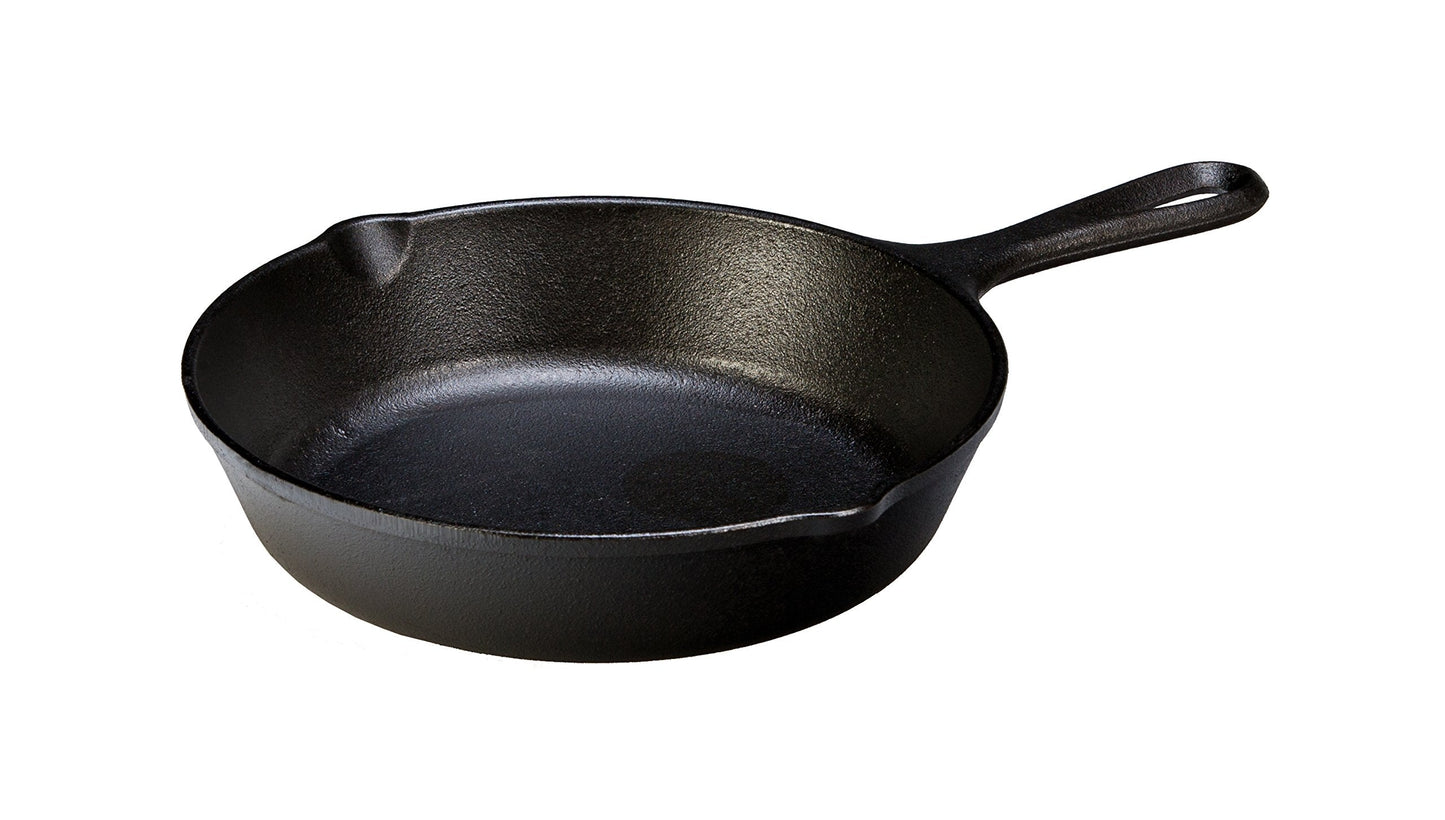 Lodge Wildlife Series-8" Cast Iron Skillet with Duck Scene, 8", Black