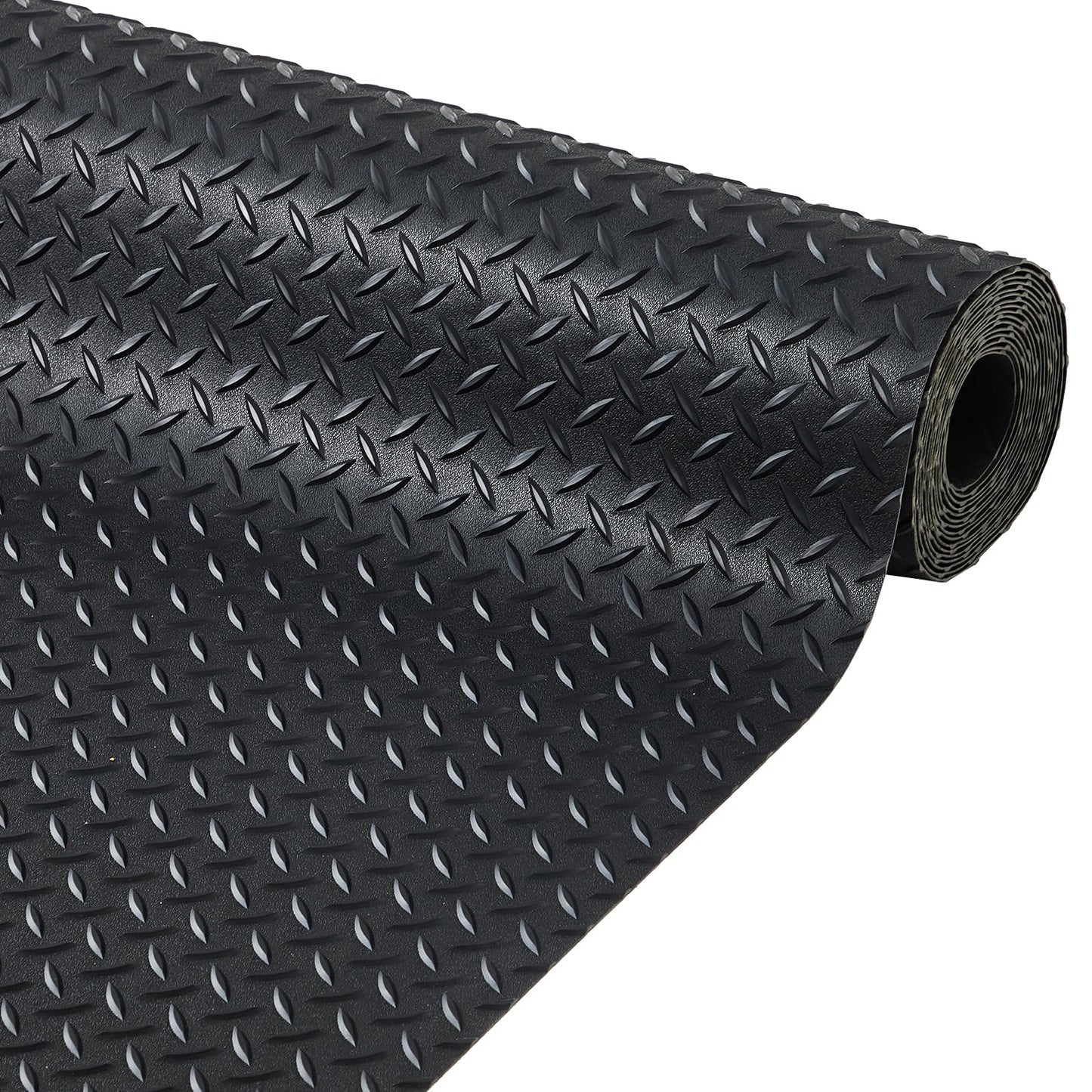 7.8 x 22 FT Garage Floor Mat, 2.8mm Thickened Diamond Plate PVC Garage Mats Flooring Roll for Under Car, Garage Car Parking Mats for Compact SUVS, Sports Car