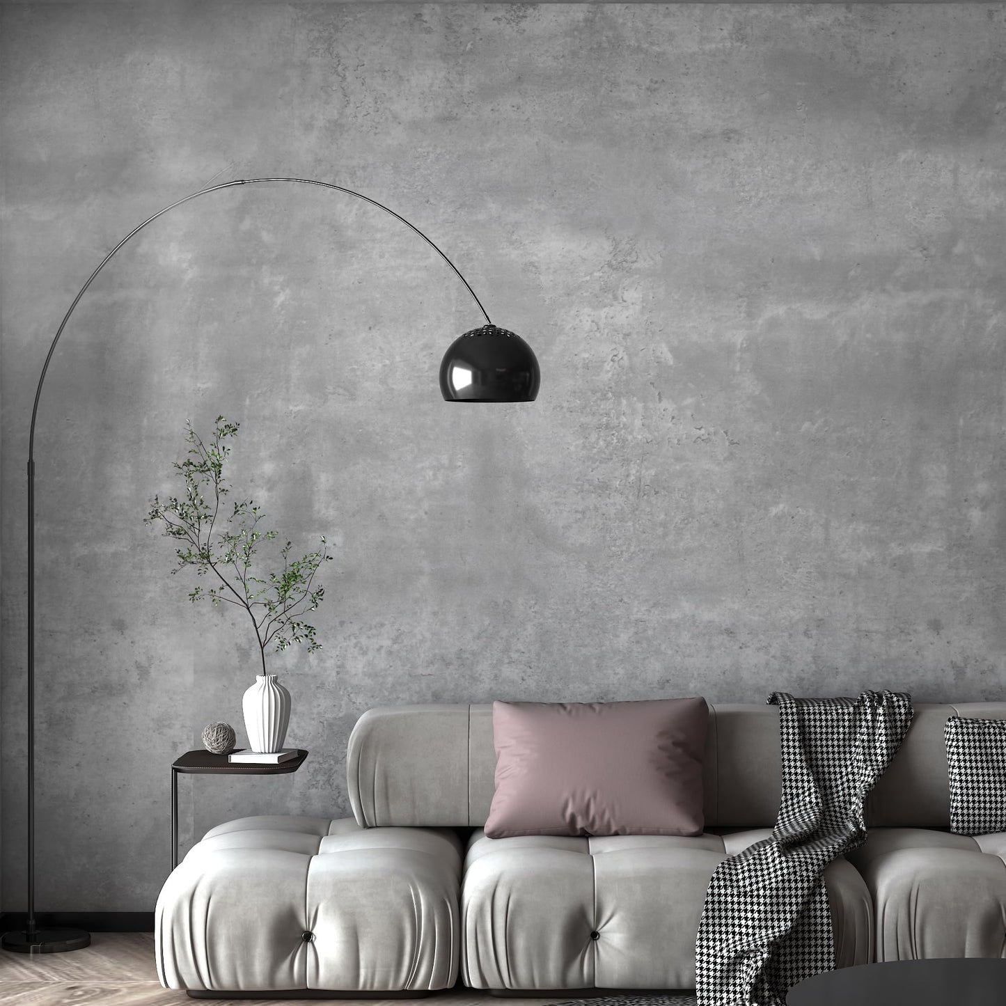 TOTIO Gray Concrete Wallpaper Matte Thick Textured Grey Cement Contact Paper Peel Stick Countertop Paper Removable Waterproof Adhesive Furniture Stickers Industrial Style Vinyl Wall Sticker 24x354inch