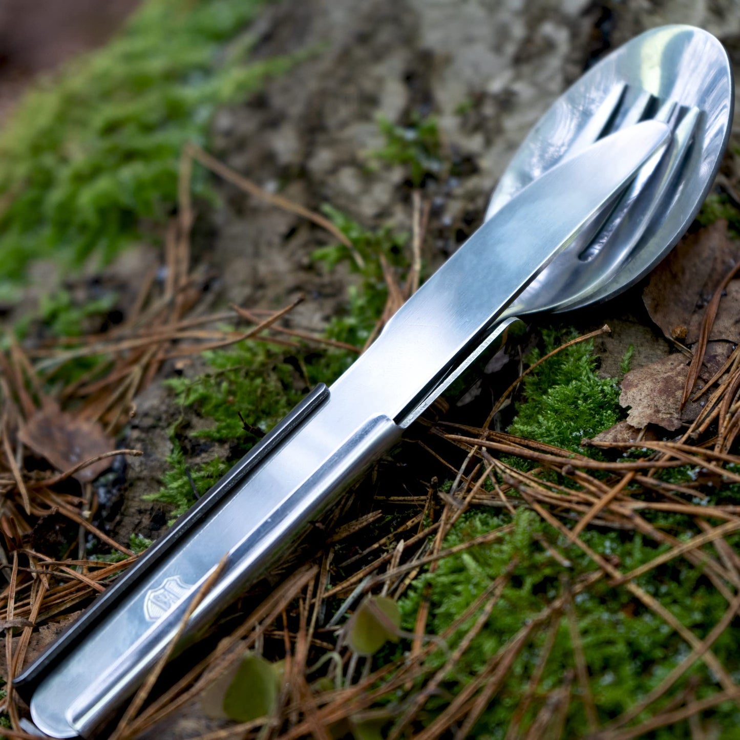 Original Hungarian army cutlery set 4 pieces. Eating utensils military issue spoon fork knife kit flatware multi-tool Camping bottle can opener stainless steel NEW