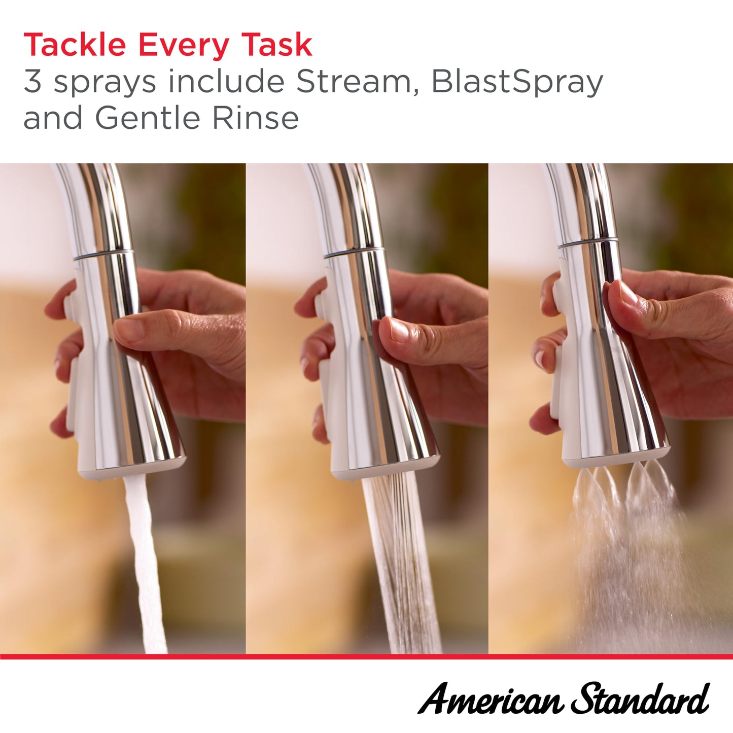 American Standard 104881GN00 Aspirations Single-Hole Kitchen Sink Faucet with Pull-Down Sprayer, 1.8 GPM, Brushed Gold