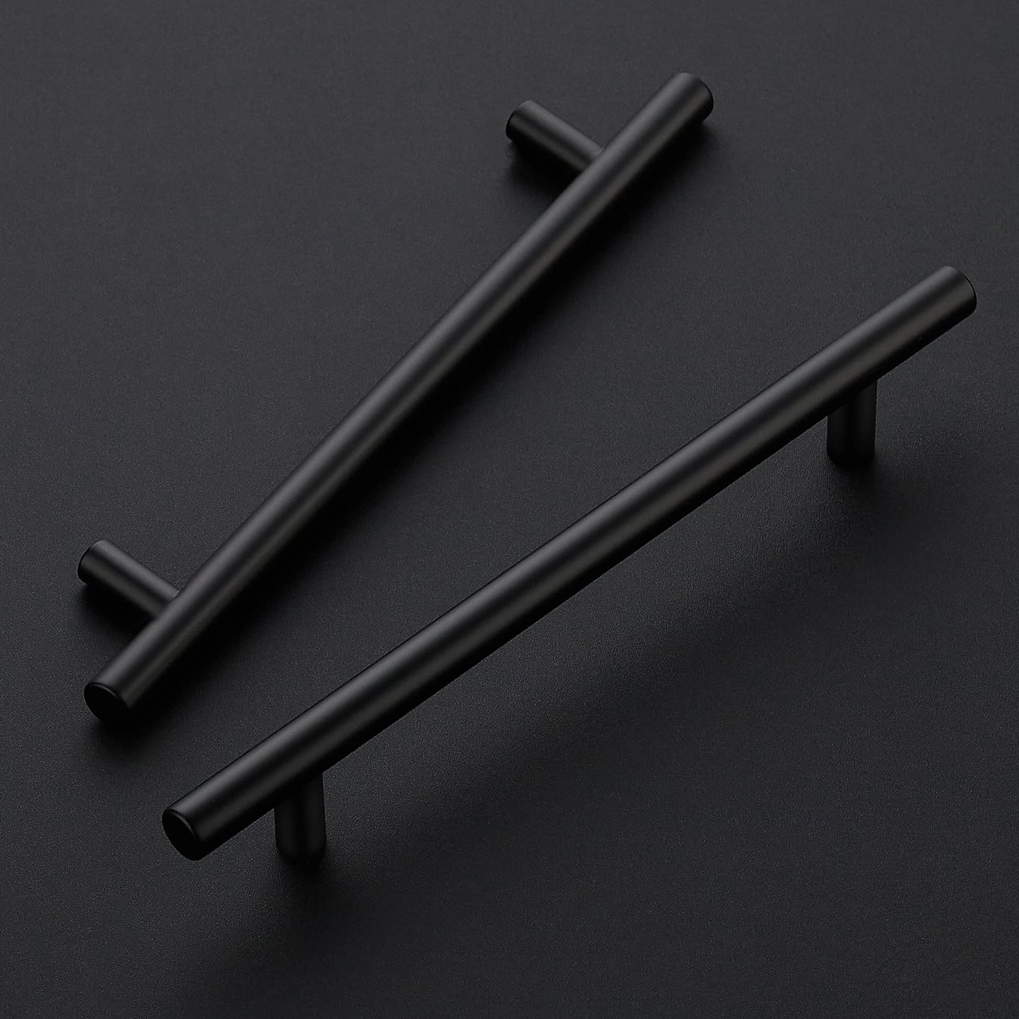 Ravinte 30 Pack 8-13/16 Inch Cabinet Handles Matte Black Kitchen Cabinet Hardware Dresser Pulls Stainless Steel Cabinet Pulls 8-13/16" Length,6-1/4" Hole Center