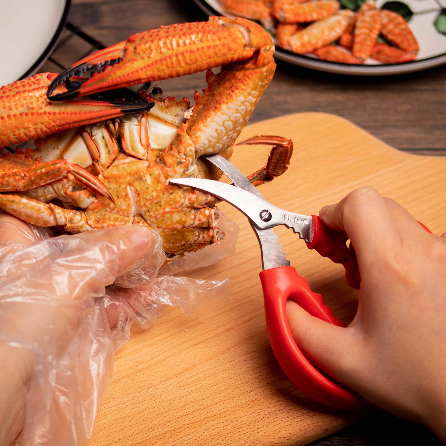Crab Crackers and Seafood Forks Set - 12 Piece Stainless Steel Crab Leg Crackers with Picks for Lobster and Shellfish