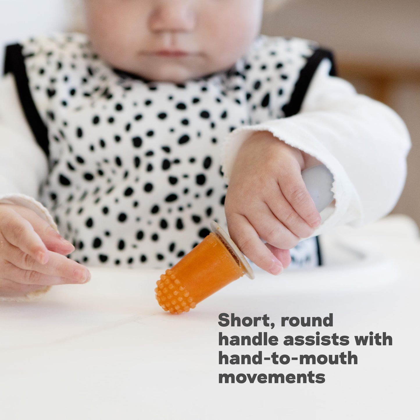 ezpz Tiny Pops (Blush) - 4 Months+ - Popsicle Mold Set with Two Wands for Infants - Baby-Led Weaning + Teething Essentials