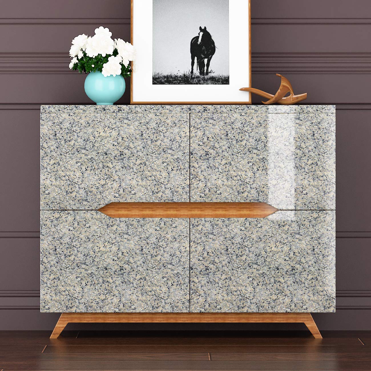 Livelynine Granite Contact Paper for Countertops Waterproof Kitchen Countertop Peel and Stick Wallpaper for Bathroom Sink Desk Vinyl Wrap Grey Laminate Marble Sticker Counter Top Covers 15.8x78.8 Inch