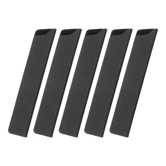 uxcell 5 Pcs Knife Cover Sleeves, 8.3" x 1.4" ABS Knives Edge Guard Blade Protector Universal Knife Sheath for Home Kitchen, Black