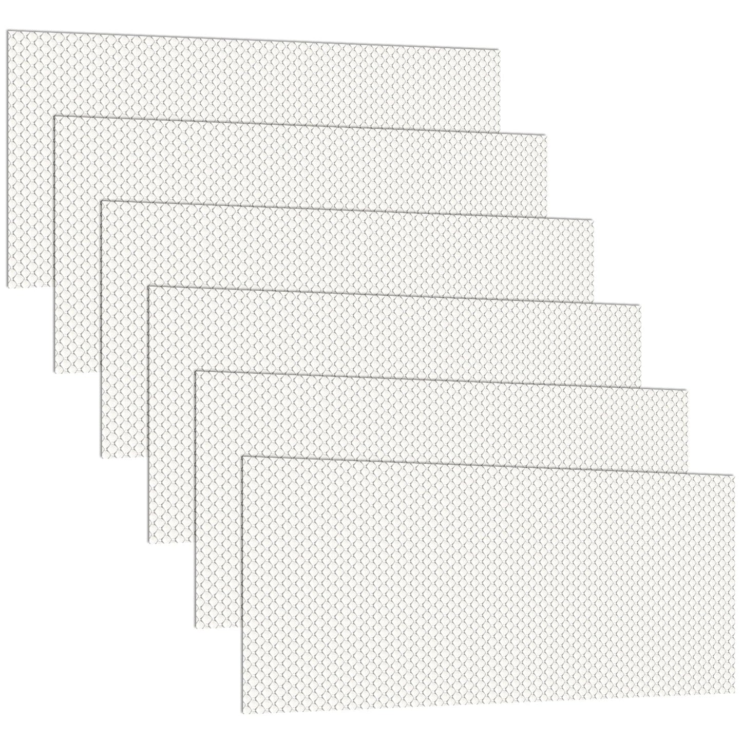 Pangda 6 Pack Replacement Fluorescent Light Covers Clear Acrylic Ceiling Lighting Panel Flat Sheet for Overhead Fixtures, 22.5 x 46.5 x 0.1 Inch
