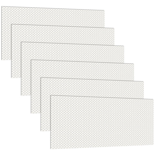 Pangda 6 Pack Replacement Fluorescent Light Covers Clear Acrylic Ceiling Lighting Panel Flat Sheet for Overhead Fixtures, 22.5 x 46.5 x 0.1 Inch