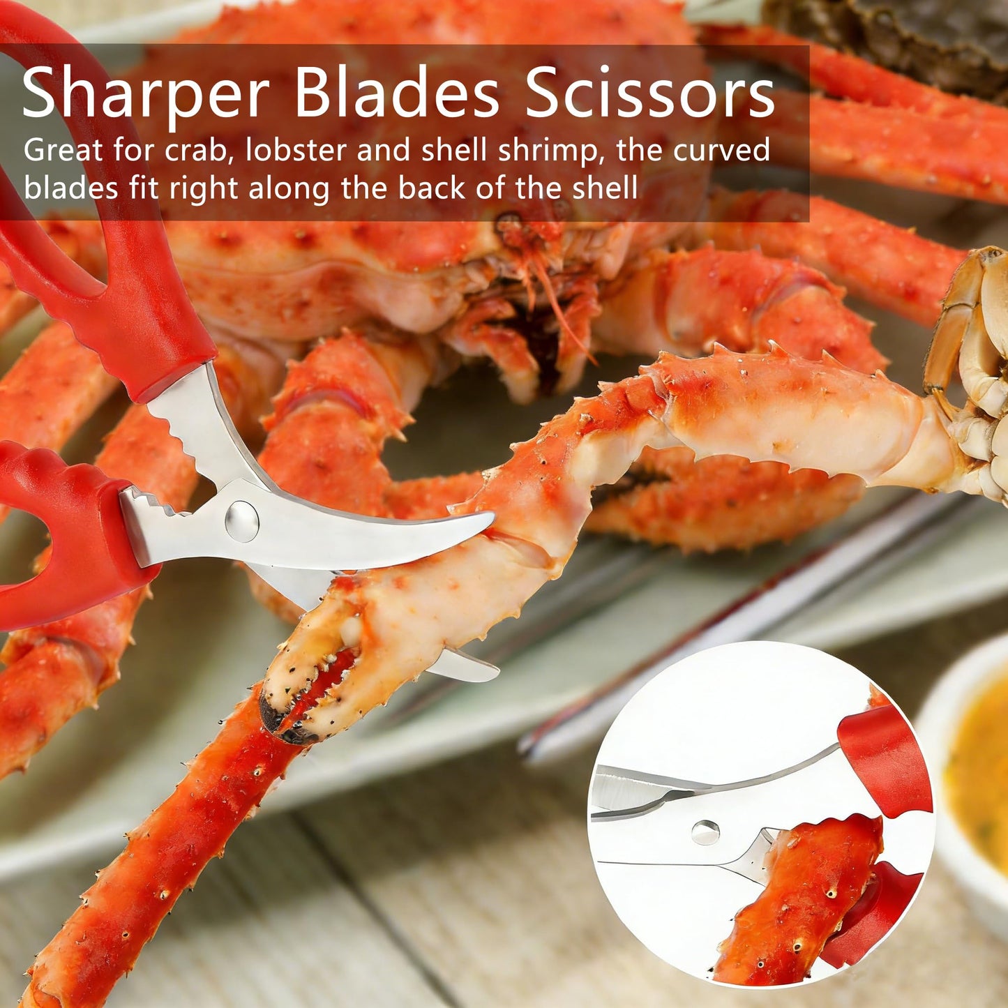 Seafood Cracker Tool Set With Lobster Sheller Stainless Steel Crab Crackers Crab Leg Fork Seafood Scissors Seafood Forks And Storage Bag, Crab Leg Pick Utensils Set Crab Eating Tools (13Pcs)