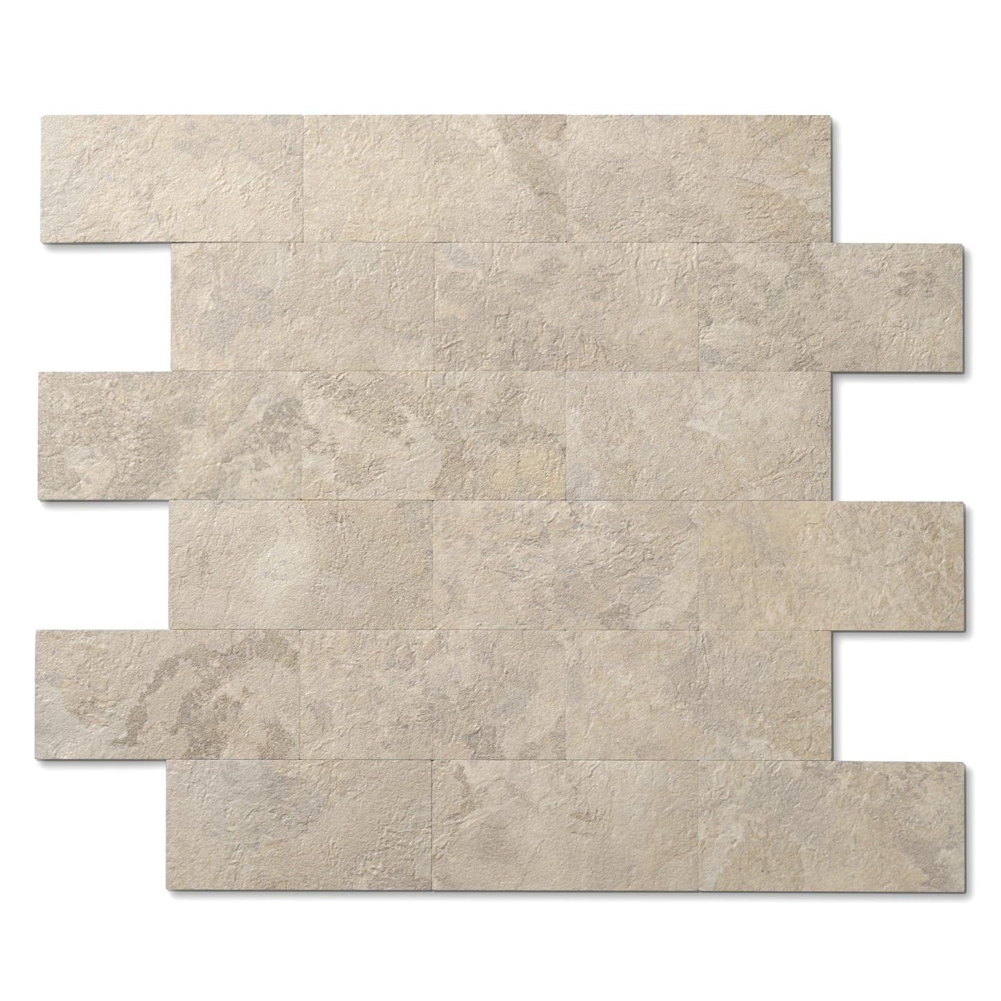 Reovatile 2026 New Upgrade Peel and Stick Backsplash Tile, Peel and Stick 11.34" X 11.57" Wall Tile for Kitchen, Bathroom, Fireplace, Laundry (Beige Ecru, 10 Packs)