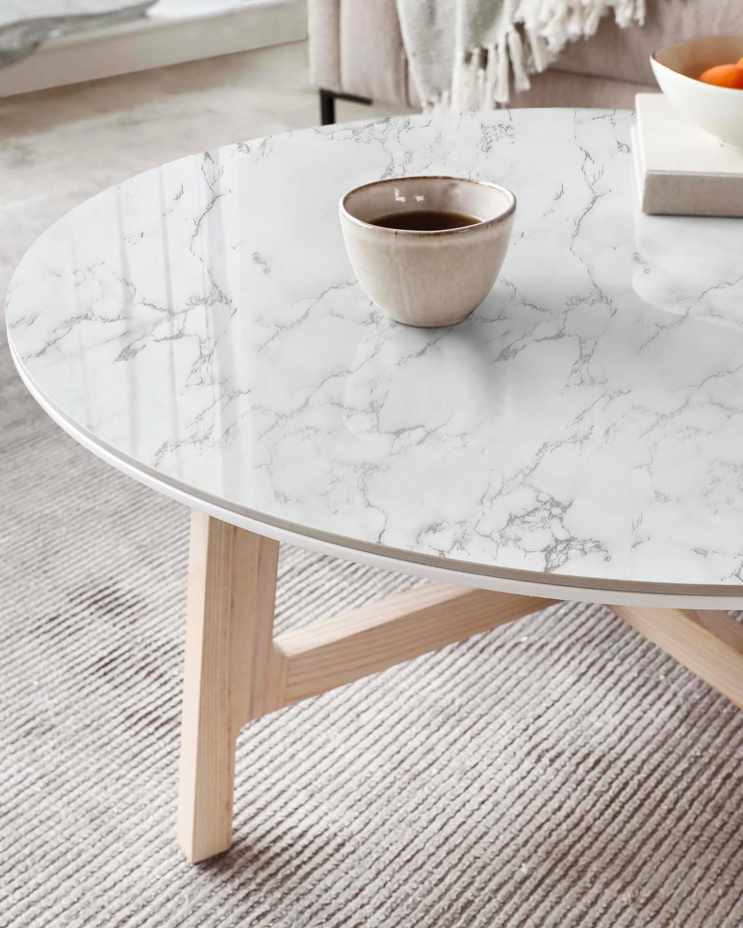 CiCiwind Marble Contact Paper for Countertops Glossy Granite Wall Paper Peel and Stick Waterproof Removable Self Adhesive Kitchen Wallpaper Decoral Kitchen Backsplash Cabinets Washroom 15.7" X393.7