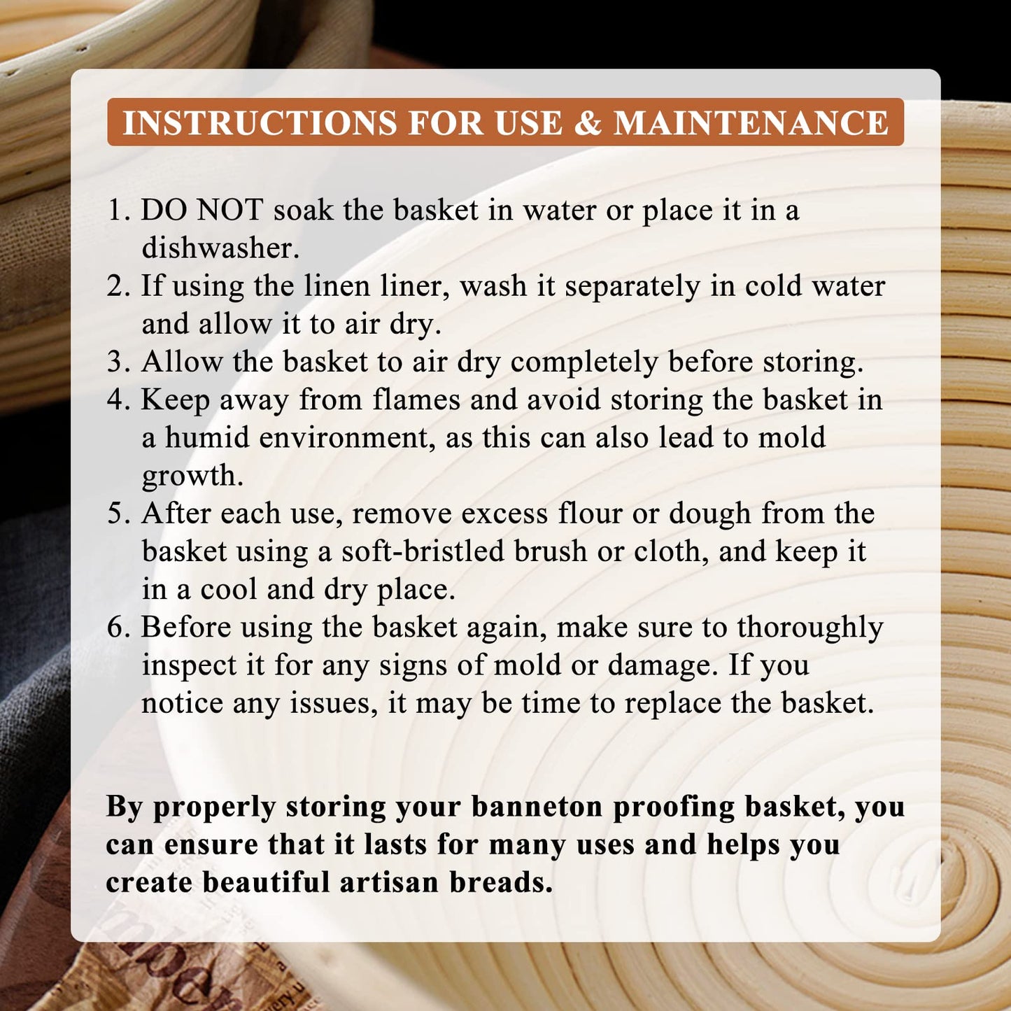 SNAILDIGIT Banneton Bread Proofing Basket Set of 2: 9 Inch Round Sourdough Proofing Bowls for Artisan Bread Making for Professionals and Home Bakers